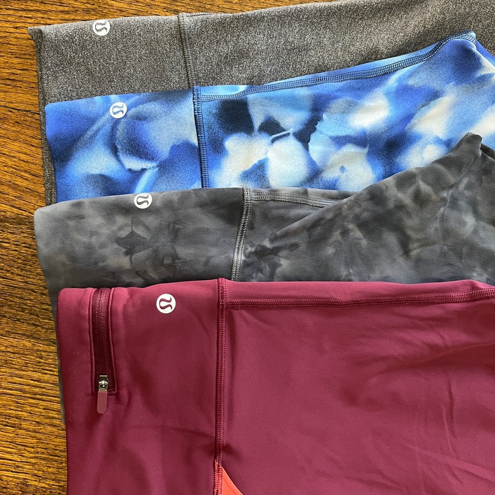 🍋LIKE NEW Lululemon 4 Pc Assortment legging Bundle